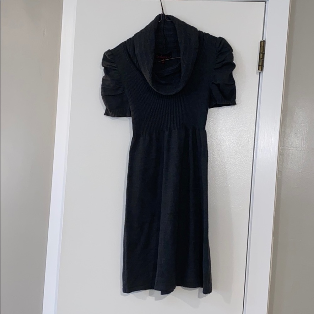 Grey sweater dress